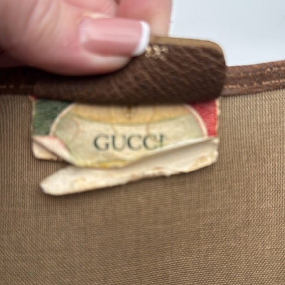 Gucci Vintage Web Strap Tote GG Coated Canvas Tall - Picture 11 of 13